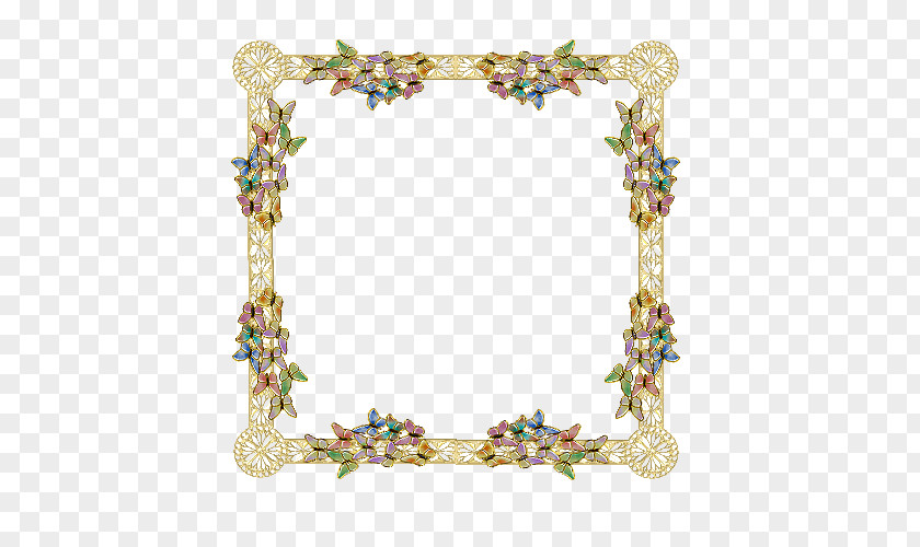 Butterfly Frame Picture Frames Easter Ornament PNG
