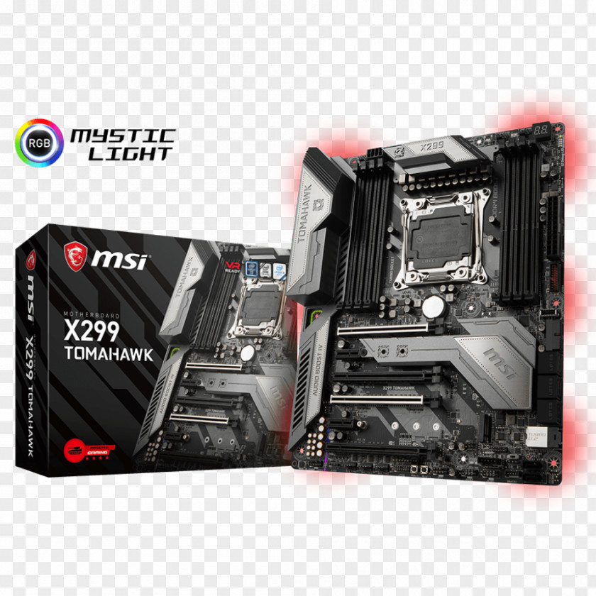 Computer MSI X299 TOMAHAWK Intel LGA 2066 ATX Motherboard PNG