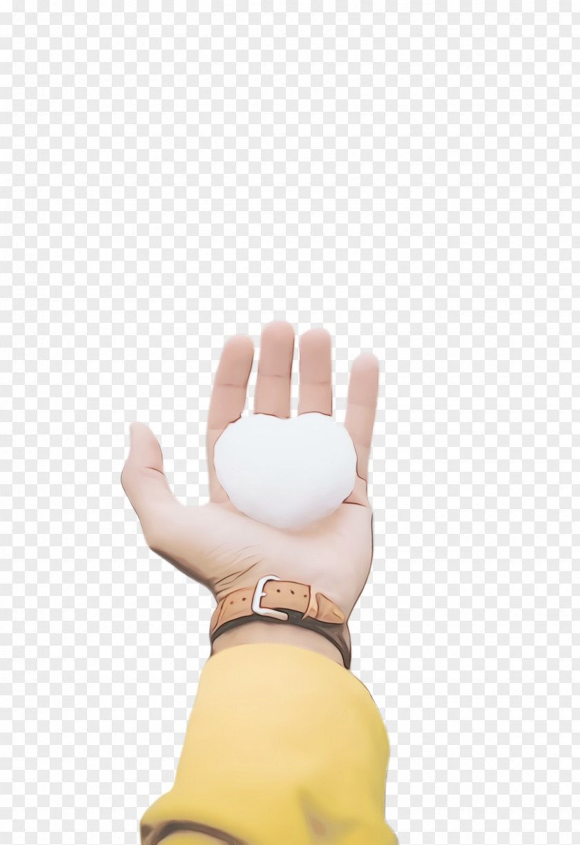 Beige Wrist Glove Finger Yellow Hand Gesture PNG