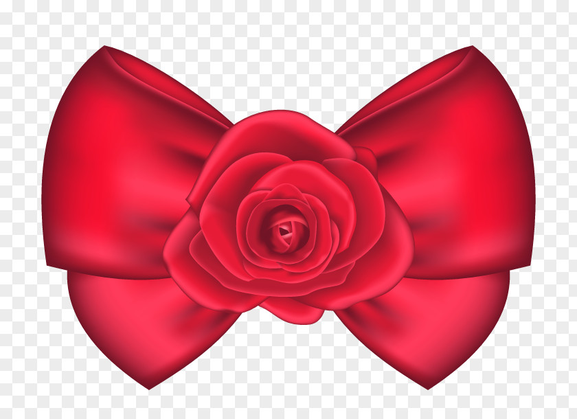 Decorative Bow With Rose Clipart Picture Heart Clip Art PNG
