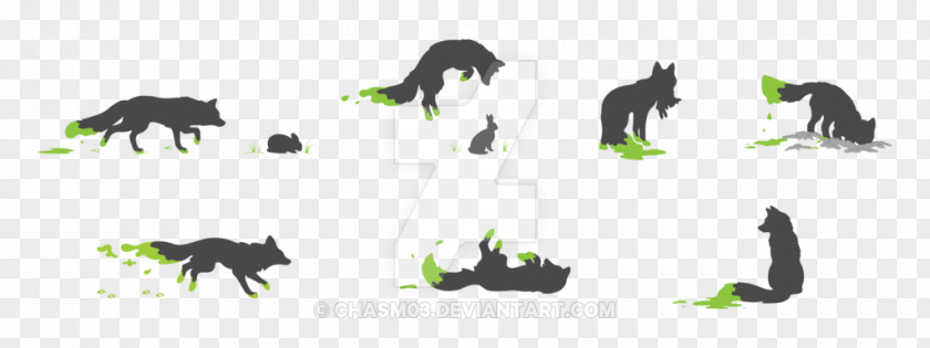 Fox Running Cat Drawing Silhouette Canidae Line Art PNG