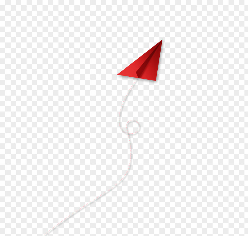 Red Paper Airplane Plane PNG