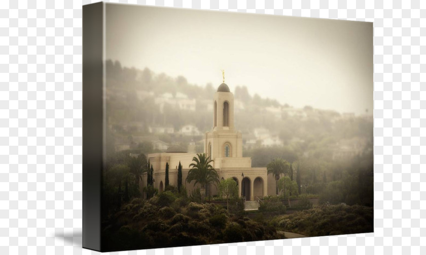 Temple Drawing Pictures Newport Beach California Chapel Gallery Wrap Canvas Stock Photography PNG