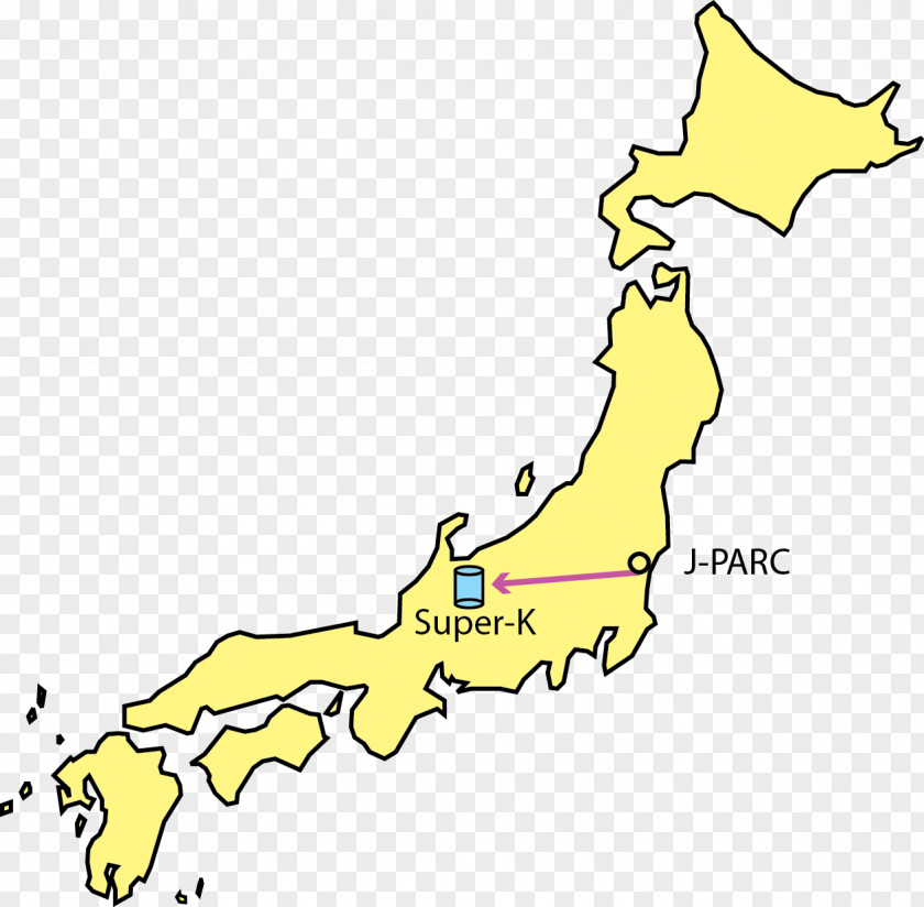 Map Super-Kamiokande Kamioka Observatory T2K Experiment Cherenkov Radiation Neutrino PNG