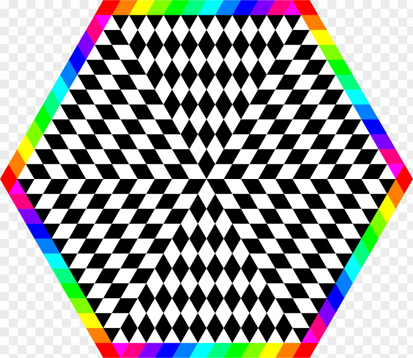 Rainbow Hexagon Triangle Color Clip Art PNG