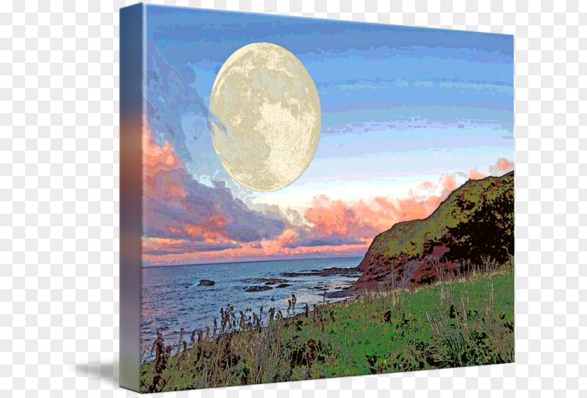 Seascape Painting Nature Picture Frames Inlet Sky Plc PNG