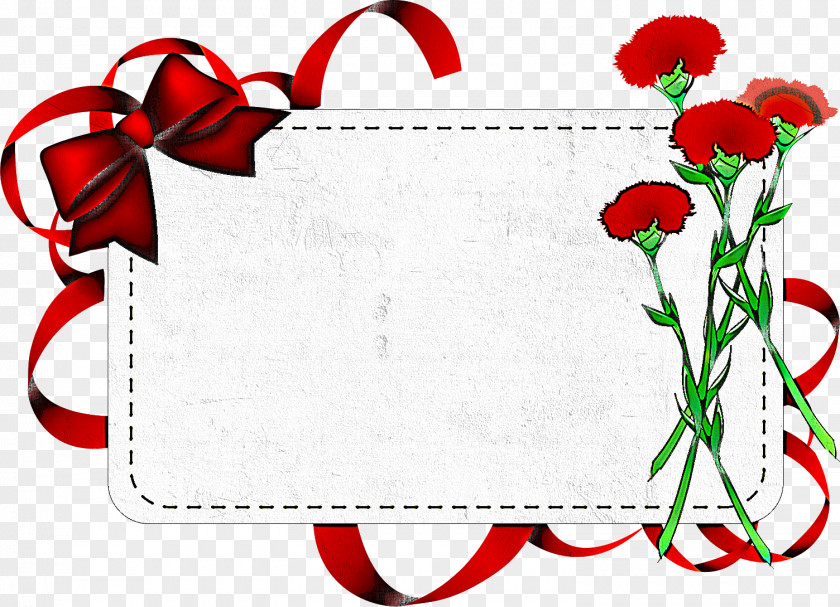 Carnation frame Flower Frame Floral PNG