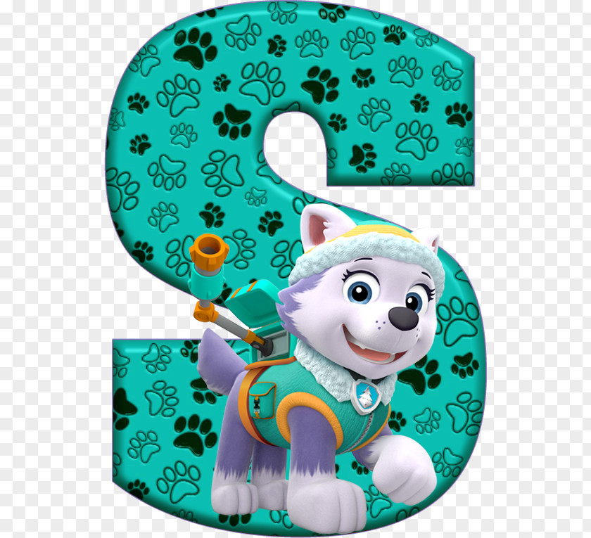 Paw Patrol Birthday Alphabet Patrolling Letter PNG