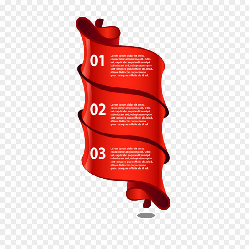 Ribbon Background Red Infographic Euclidean Vector PNG