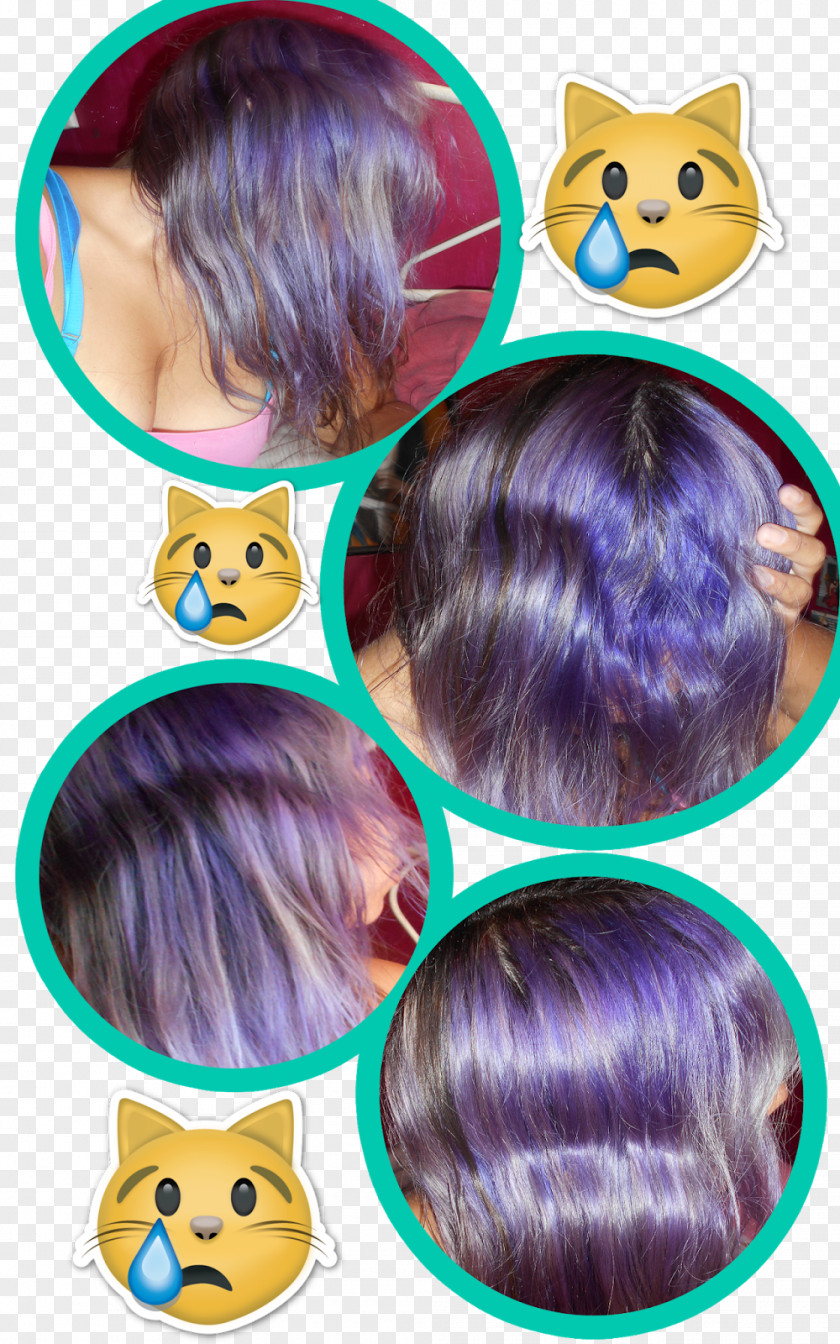 Violet Hair Coloring Dye PNG