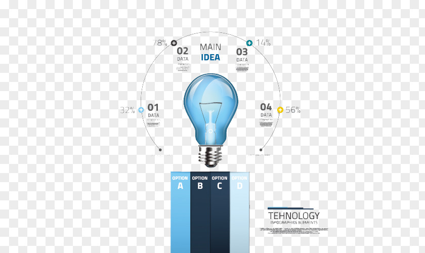 Lamp Annular Infographic Adobe Illustrator Icon PNG