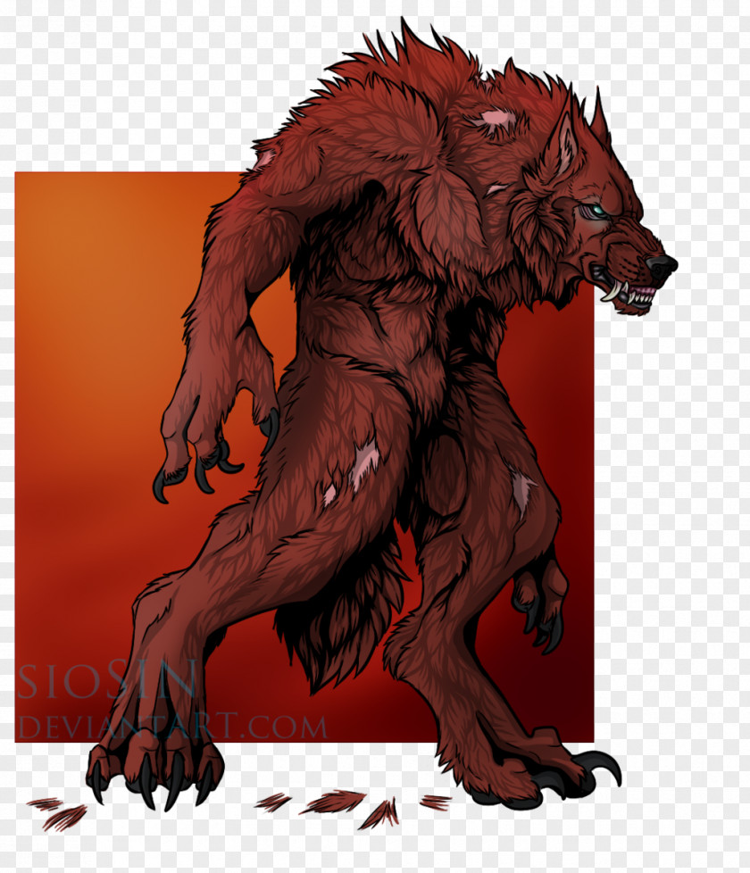Werewolf DeviantArt Drawing Gray Wolf PNG
