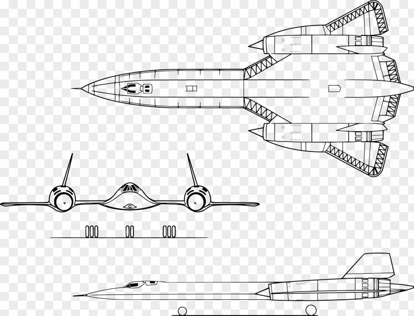 Airplane Lockheed SR-71 Blackbird A-12 Aircraft Corporation PNG