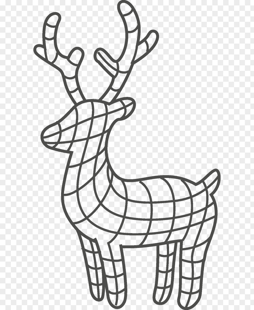 Animal Figure Drawing Reindeer Christmas PNG