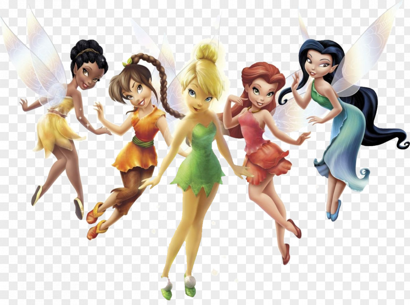 Disney Fairies Tinker Bell Vidia Iridessa Silvermist PNG