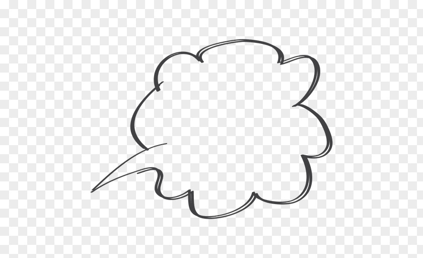 Doodle Speech Balloon Drawing Comic Book PNG