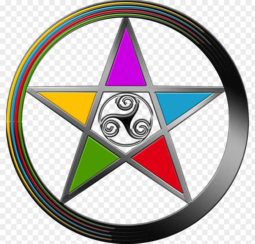 Elemental Vector Symbol Pentacle Pentagram Wicca PNG