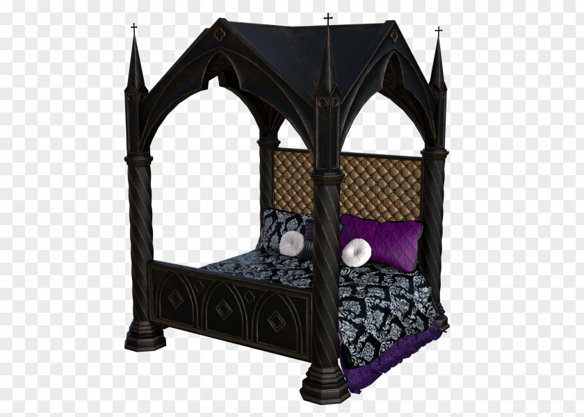Extravagant Furniture Canopy Bed Four-poster Murphy PNG