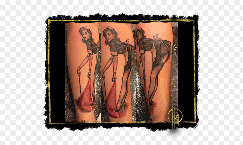 Gil Elvgren Tattoo Modern Art Shoulder Black Comics PNG