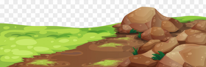 Grass And Stones Ground Clipart Clip Art PNG