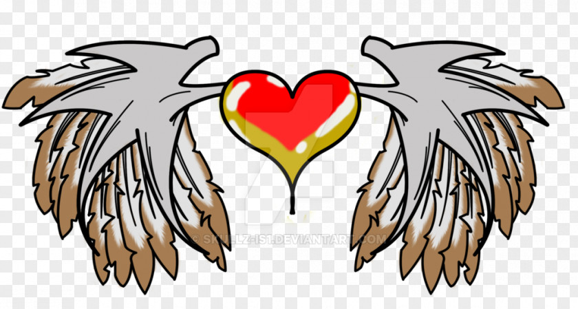 Heart Wing Bird Chicken Galliformes Rooster PNG