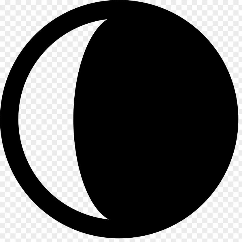 Moon Lunar Phase Crescent New PNG