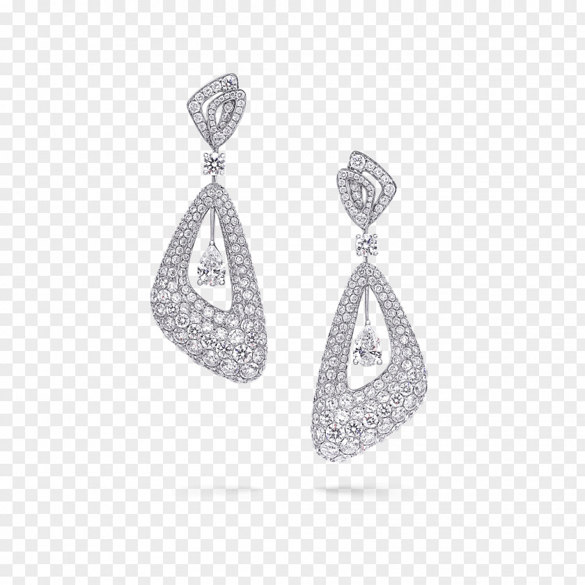 Diamond Earring Graff Diamonds Jewellery Cut PNG