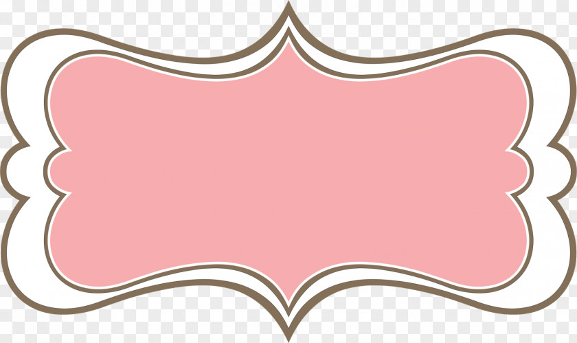 Lace Flower Frame Page Layout Tag Label PNG