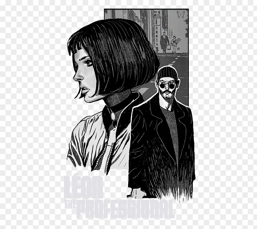 Leon The Professional Mathilda Film Poster Art PNG