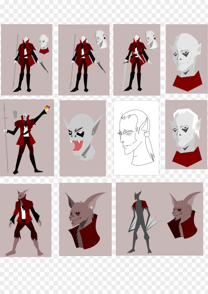 Vampire Sketch PNG