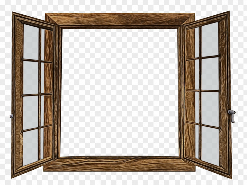 Wood Stain Shelf Table Frame PNG
