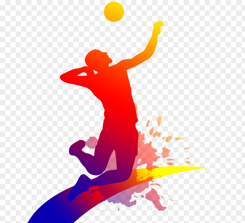 People Playing Volleyball Clip Art PNG