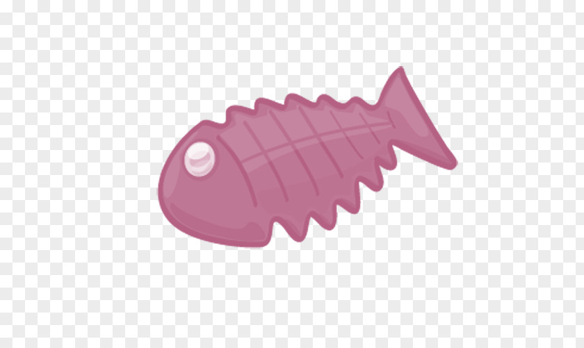 Purple Fish Bone Toys Icon PNG