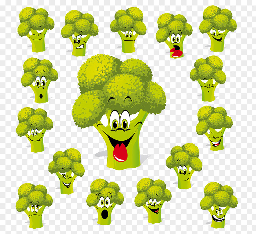 Smile Broccoli Cartoon Royalty-free Clip Art PNG