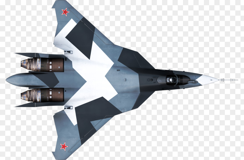 Airplane Sukhoi Su-35BM PAK FA Aviation Stealth Aircraft PNG