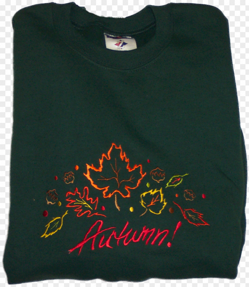 Autum Leaves Long-sleeved T-shirt Bluza Sweater PNG