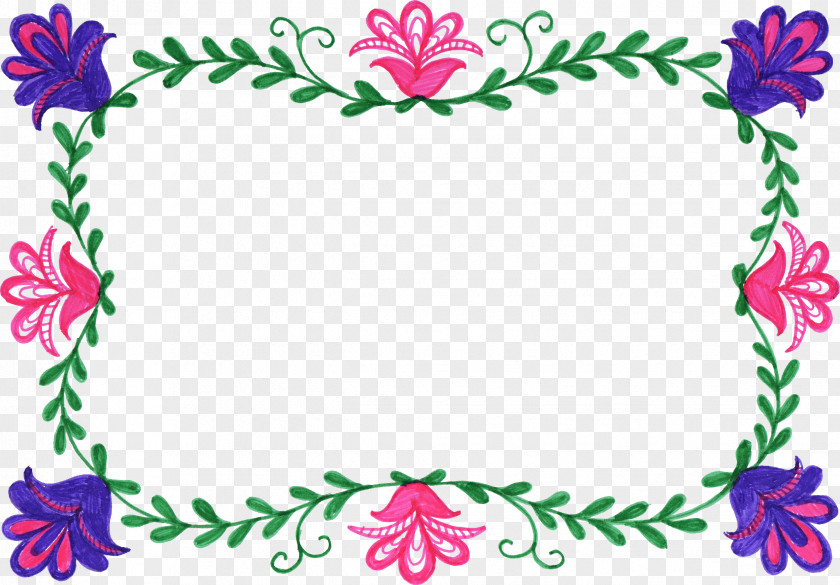 Floral Frame Picture Frames Flower Clip Art PNG