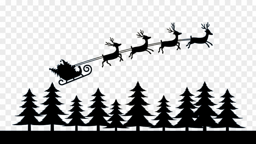 Reindeer Pull A Cart PNG
