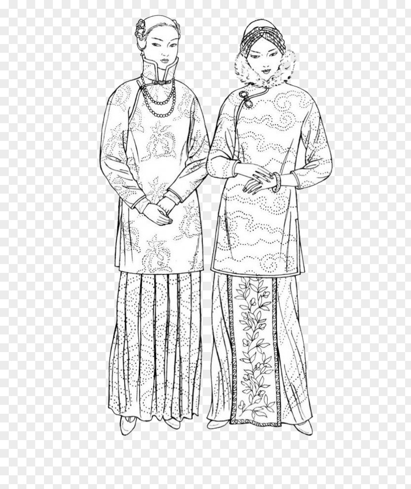 Tang Women's Clothing China Dynasty Qing Illustration PNG