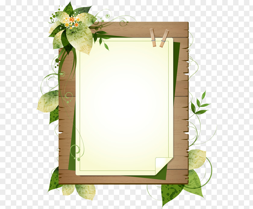 Wood Paper Picture Frames Borders And PNG