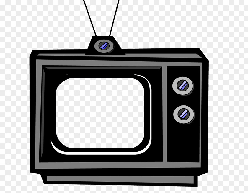 Black TV Television Set Illustration PNG