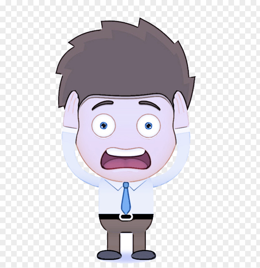 Cartoon Face Forehead Animation Smile PNG
