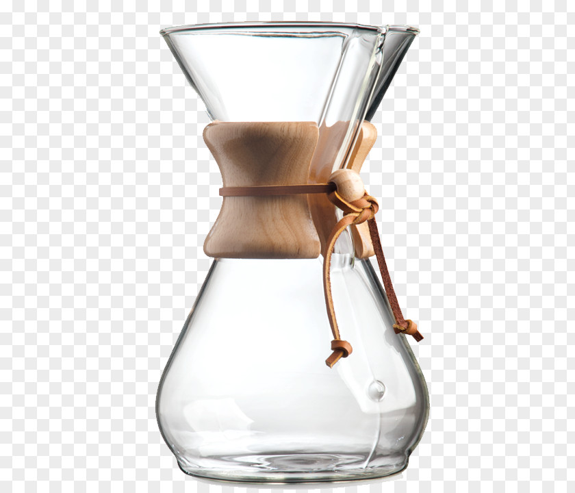 Coffee Chemex Coffeemaker Eight Cup Classic Six Glass Handle PNG