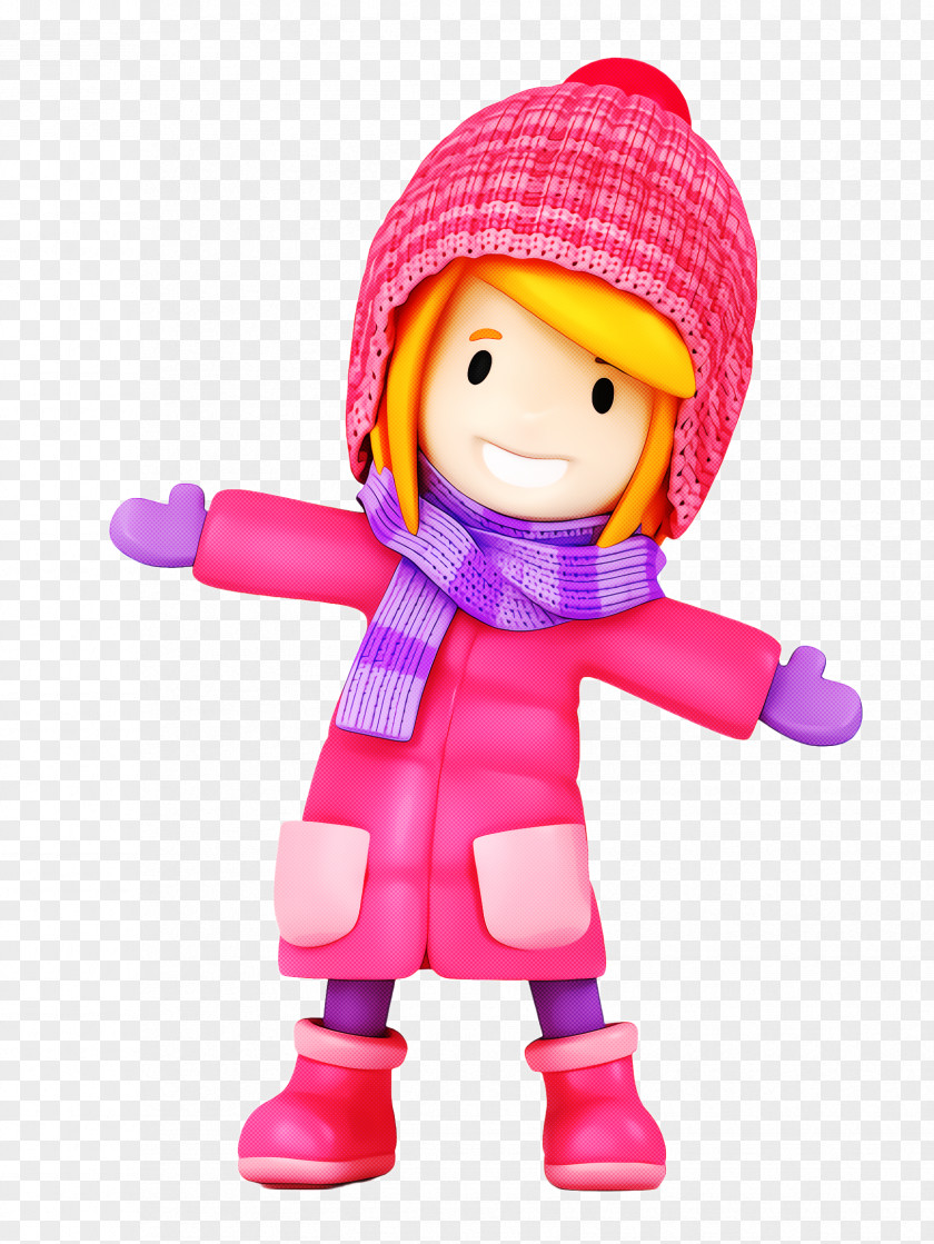 Play Stuffed Toy Doll Pink Action Figure Cartoon PNG