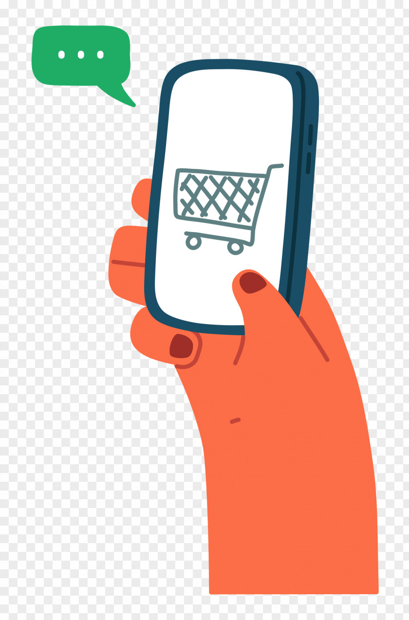 Shopping Mobile Hand PNG