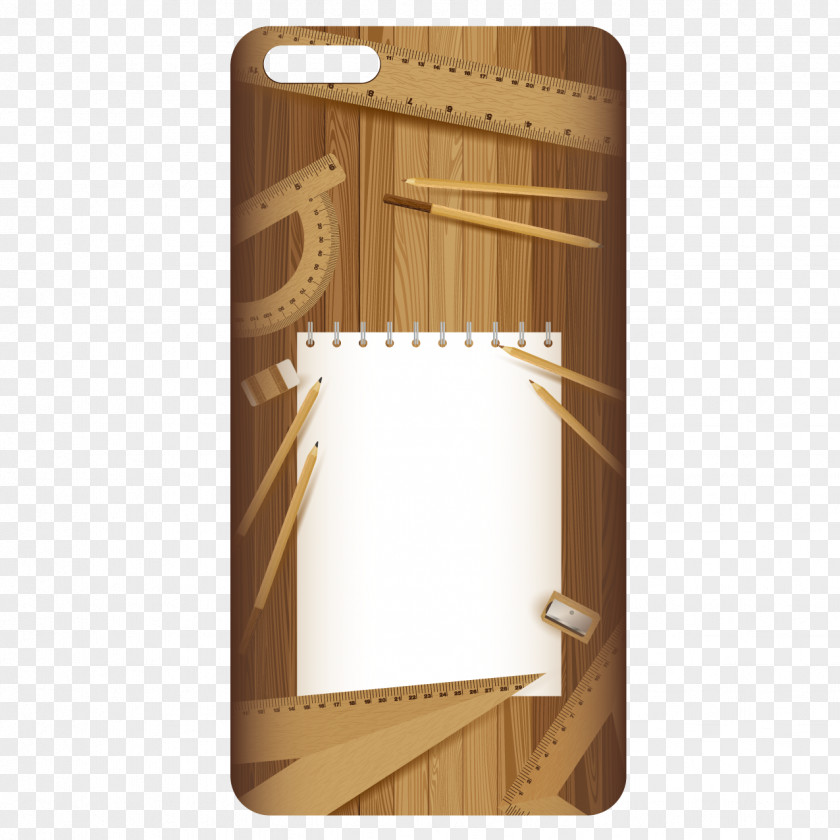 Wooden Phone Case Paper Eraser Pencil Stock Photography PNG