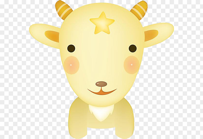 Yellow Goat PNG