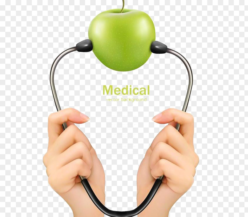 Apple Stethoscope Medicine Physician Stock Photography PNG