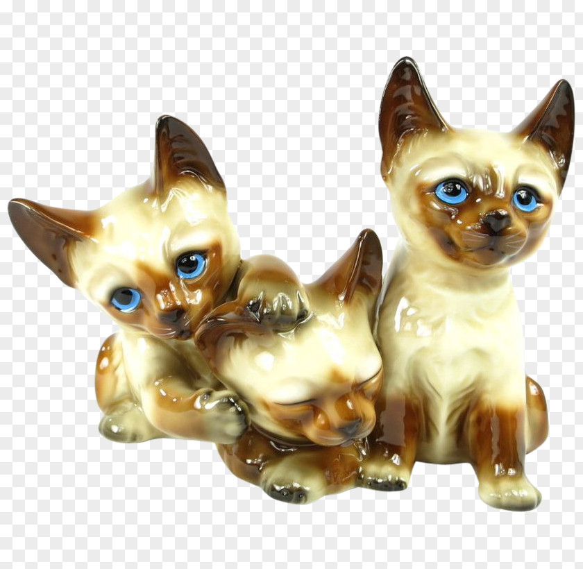 Kitten Burmese Cat Siamese Whiskers Figurine PNG