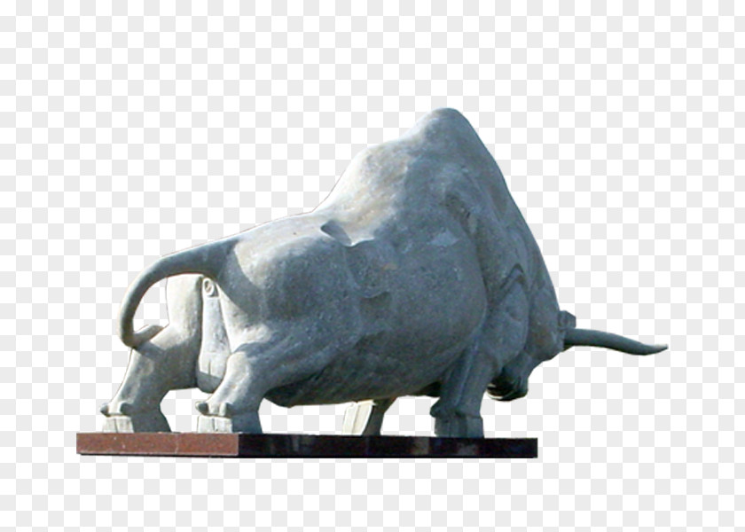 Landmarks Bull Sculpture Stone Carving PNG